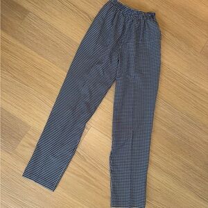 BonWorth Men's Black and White Patterned Dress Pants